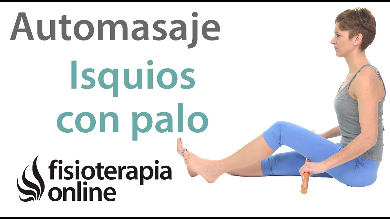 目の当たり Automasaje de isquiotibiales con palo