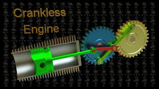 Crankless Engine Mechanism 3D Model