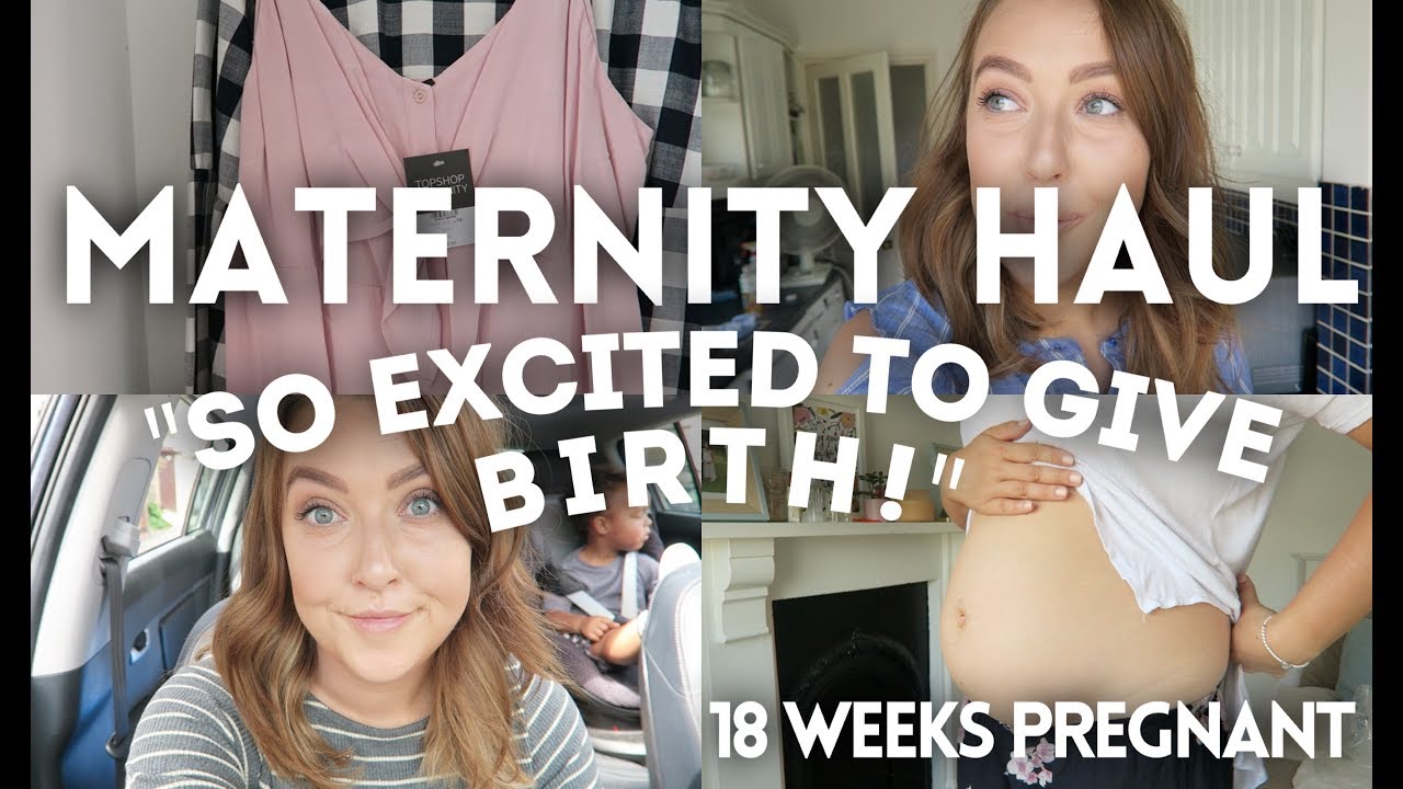 MATERNITY HAUL & SO EXCITED TO GIVE BIRTH! | 18 WEEKS PREGNANT