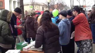 The Chowderfest line for Irish chowder at Celtic Treasures. Secret ingredient Whiskey.