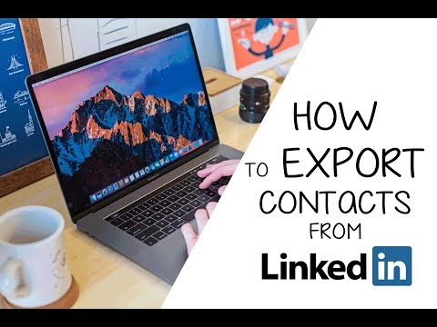 How to export your contacts from Linkedin