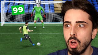 99 OVERALL ROBOT KALECİYE 100 TANE PENALTI ATMAK! // FC 24