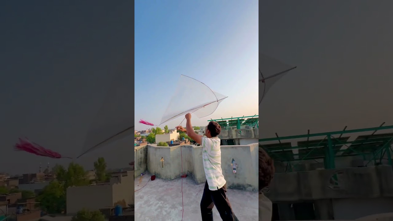 Plastic bags kite 🪁 flying 