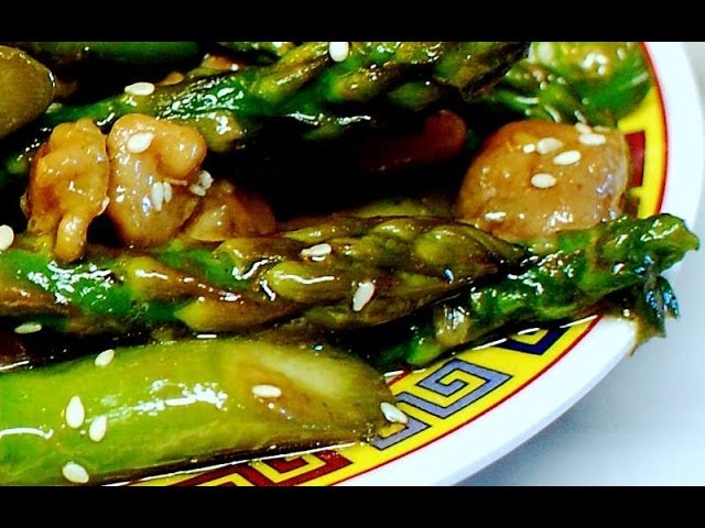 Stir Fry : Chicken Asparagus in Oyster Sauce | HAPPY WOK