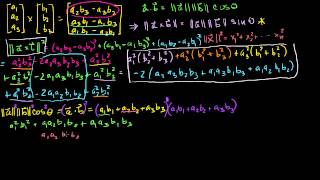 Proof Relationship between cross product and sin of angle grade 11 to 12