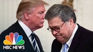 Barr Describes Confrontation With Trump Over Election Fraud Claims