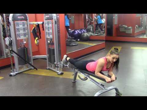 Isolated lying hamstring curl on cables