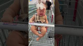 Baby Fall Asleep in a Shopping Cart