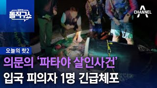 [핫2]의문의 ‘파타야 살인사건’…입국 피의자 1명 긴급체포 | 김진의 돌직구쇼