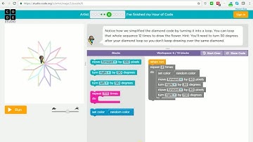 Hour of Code - Artist - Level 6