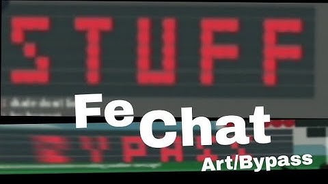 Roblox Fe Script Showcase |Fe Chat Bypass/Art |Fluxus and Hydrogen