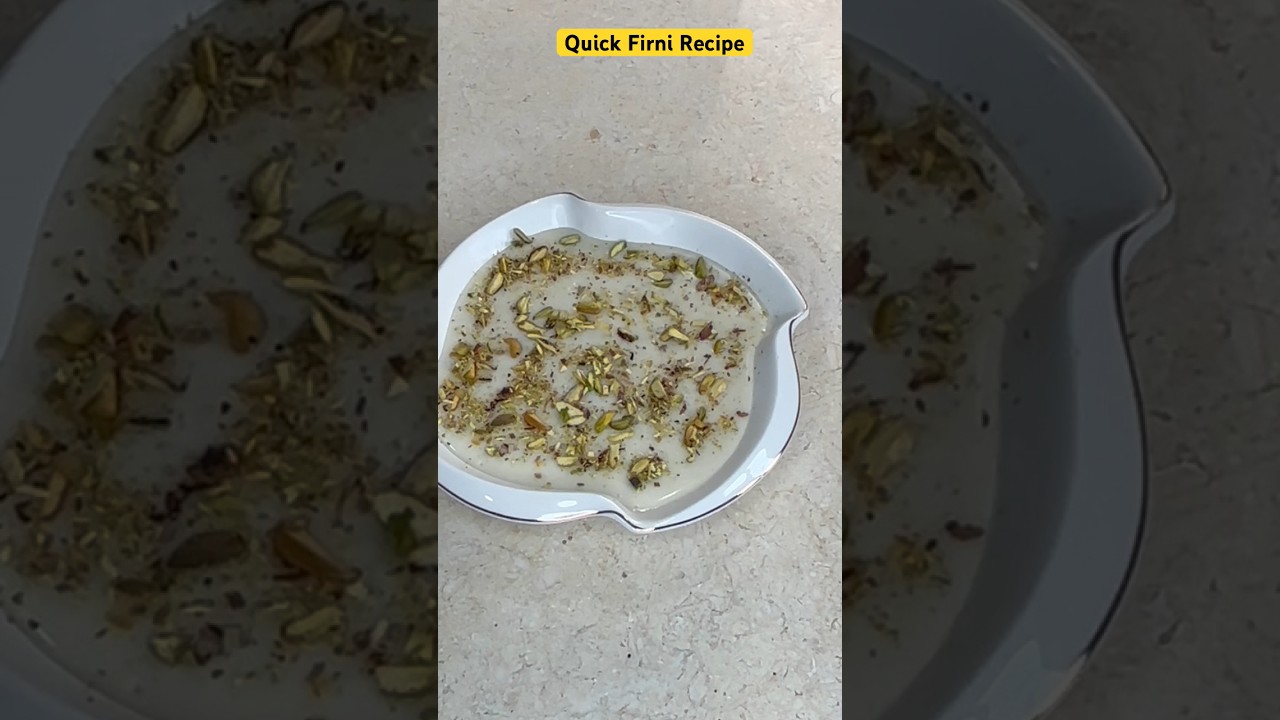 Quick Firni Recipe