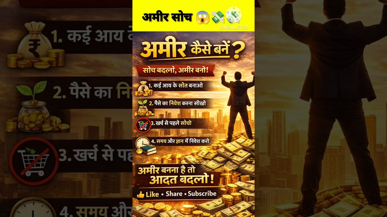 गरीब सोच छोड़ो, अमीर बनो | Financial Success Hindi || 