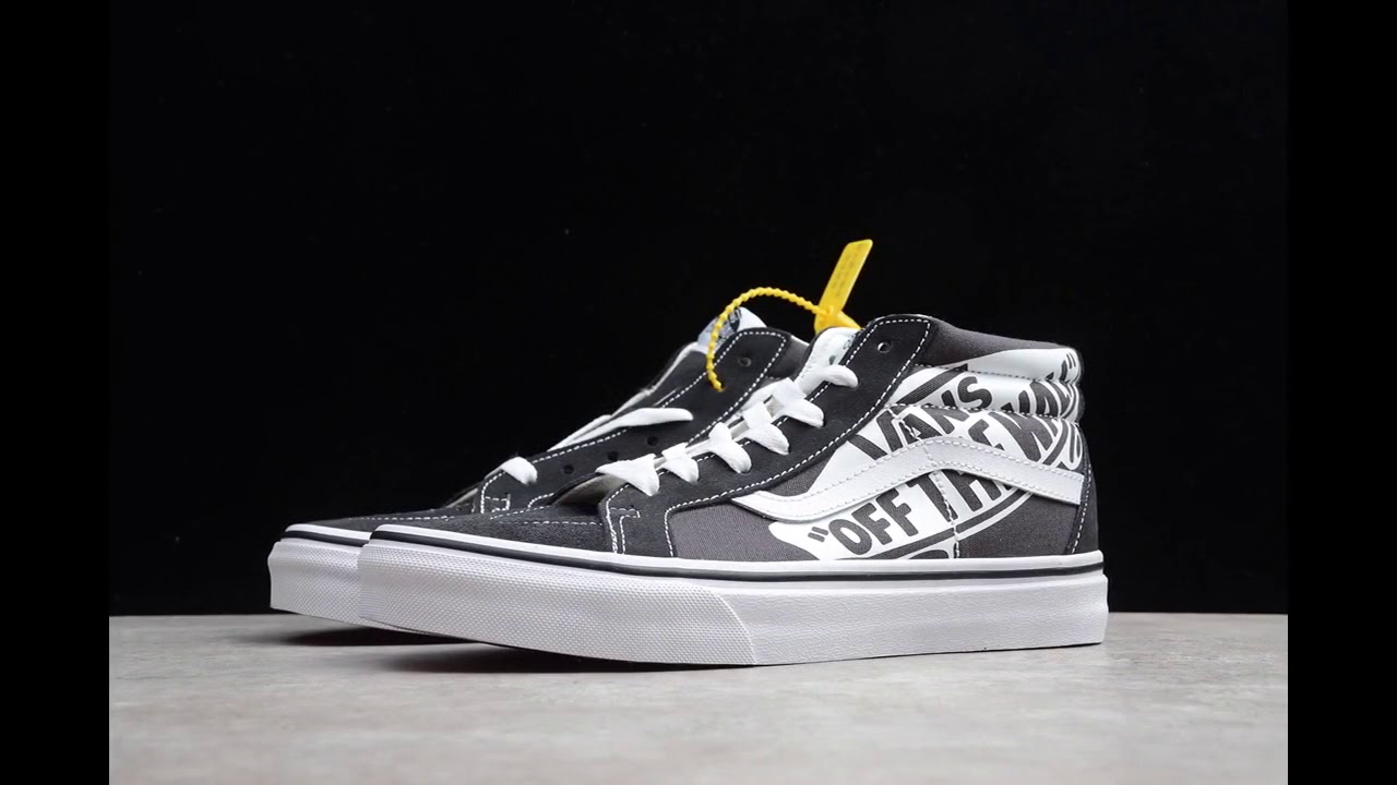 Vans black letter VNOA391FTY6 - YouTube