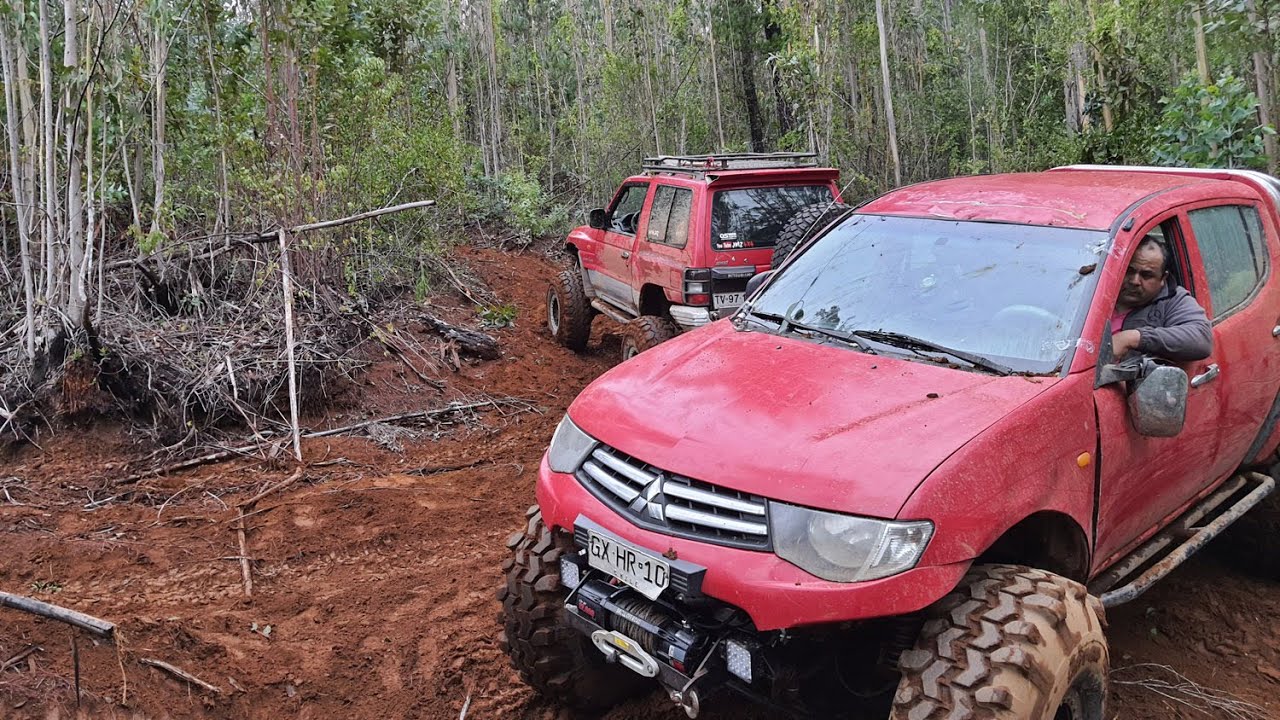RUTA OFF ROAD 4X4, GORBEA-CHILE 2020, Mitsubishi Montero vs toyota hilux, vs Mitsubishi L200
