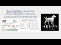 Self-Training improves Pre-Training for Natural Language Understanding