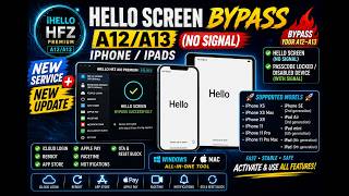 🔥 iPhone A12/A13 Hello Screen Bypass (No Signal) - Complete Tutorial