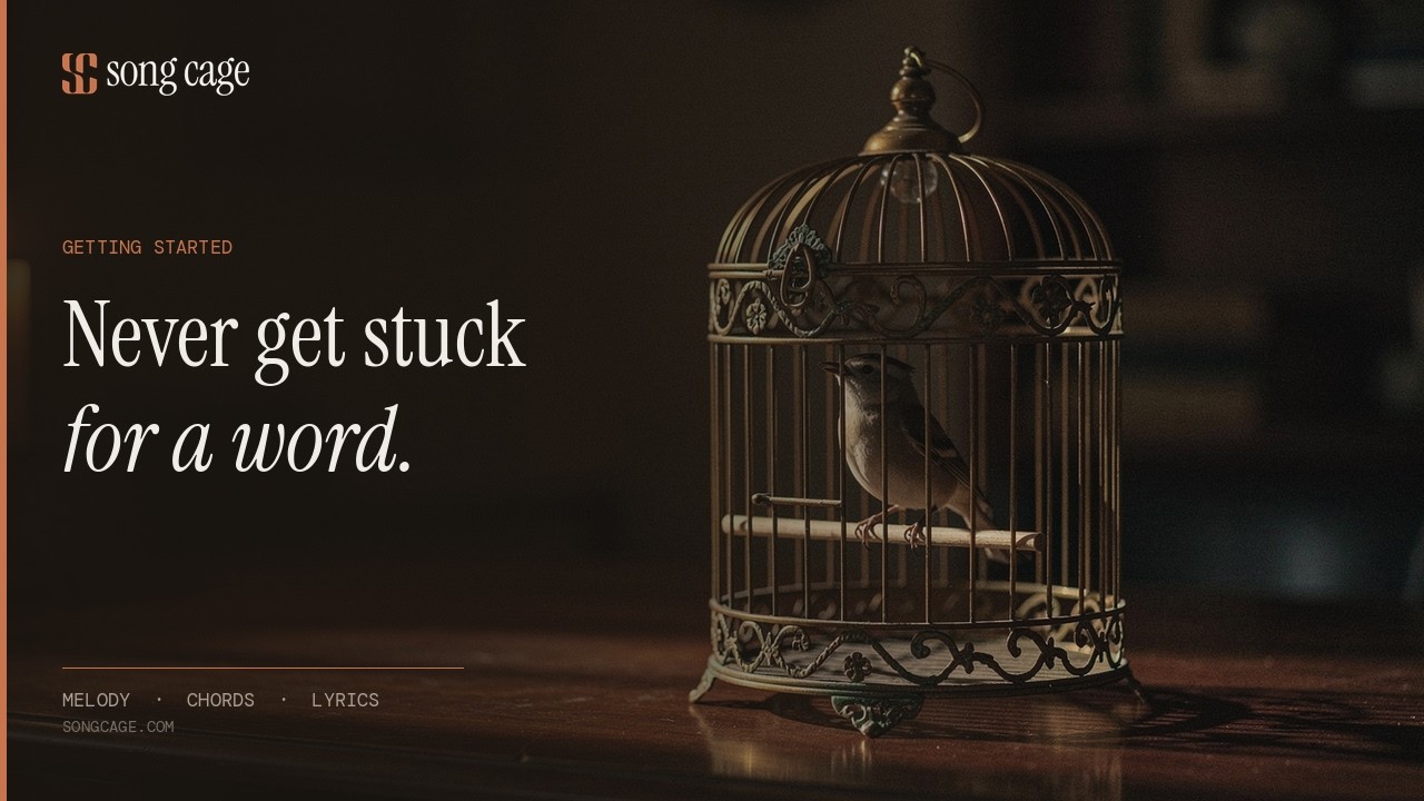 Video thumbnail for Never get stuck for a word: rhymes, synonyms, and Explore — Song Cage