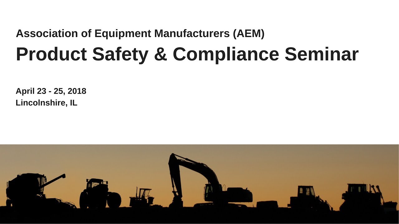 Product Safety & Compliance Seminar 2018 Driving Safety YouTube