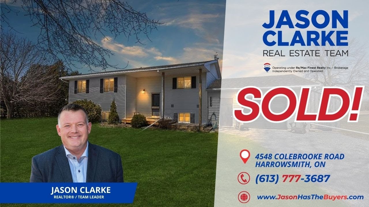 4548 Colebrooke Rd Harrowsmith, ON SOLD YouTube