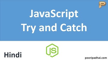 Try and Catch | JavaScript Error Handling-Hindi