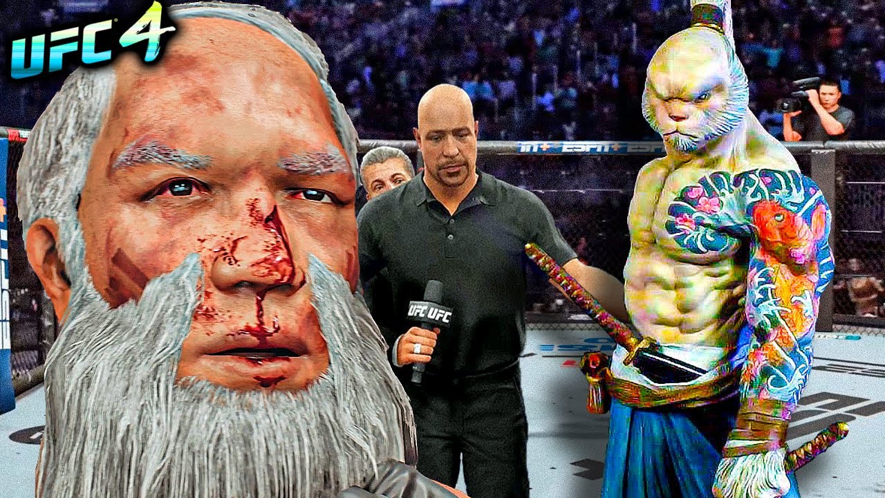 Old Bruce Lee vs. Ronin Rabbit (EA sports UFC 4)