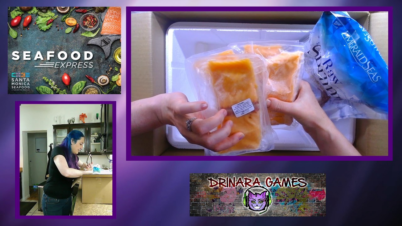 Unboxing Santa Monica Seafood Express Home Delivery box with Drin YouTube