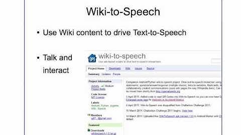 CherryPy and Wiki-to-Speech