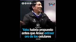 Yaku Pérez ofrecio extraer oro de los celulares antes que Andrés Arauz