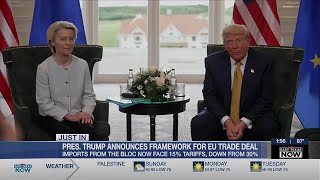 President Trump announces framework for EU trade deal