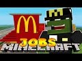 Minecraft Jobs - FIRST DAY IN MCDONALDS! (Custom Roleplay)