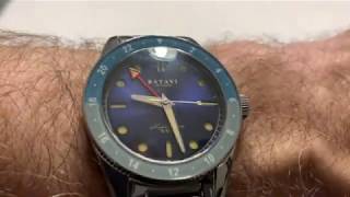 Unboxing & Review:  Batavi GMT Prototype Kickstarter Watch