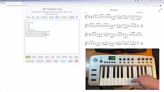 ABC Transcription Tools - Type Your ABC Using a USB or Bluetooth MIDI Keyboard