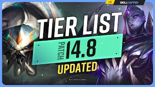 NEW UPDATED TIER LIST for PATCH 14.8 - League of Legends by Skill Capped Challenger LoL Guides 167,978 views 2 weeks ago 10 minutes, 8 seconds