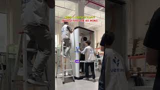 45-minute office pod installation (no tools). #OfficePod #FastInstallation #modularoffice
