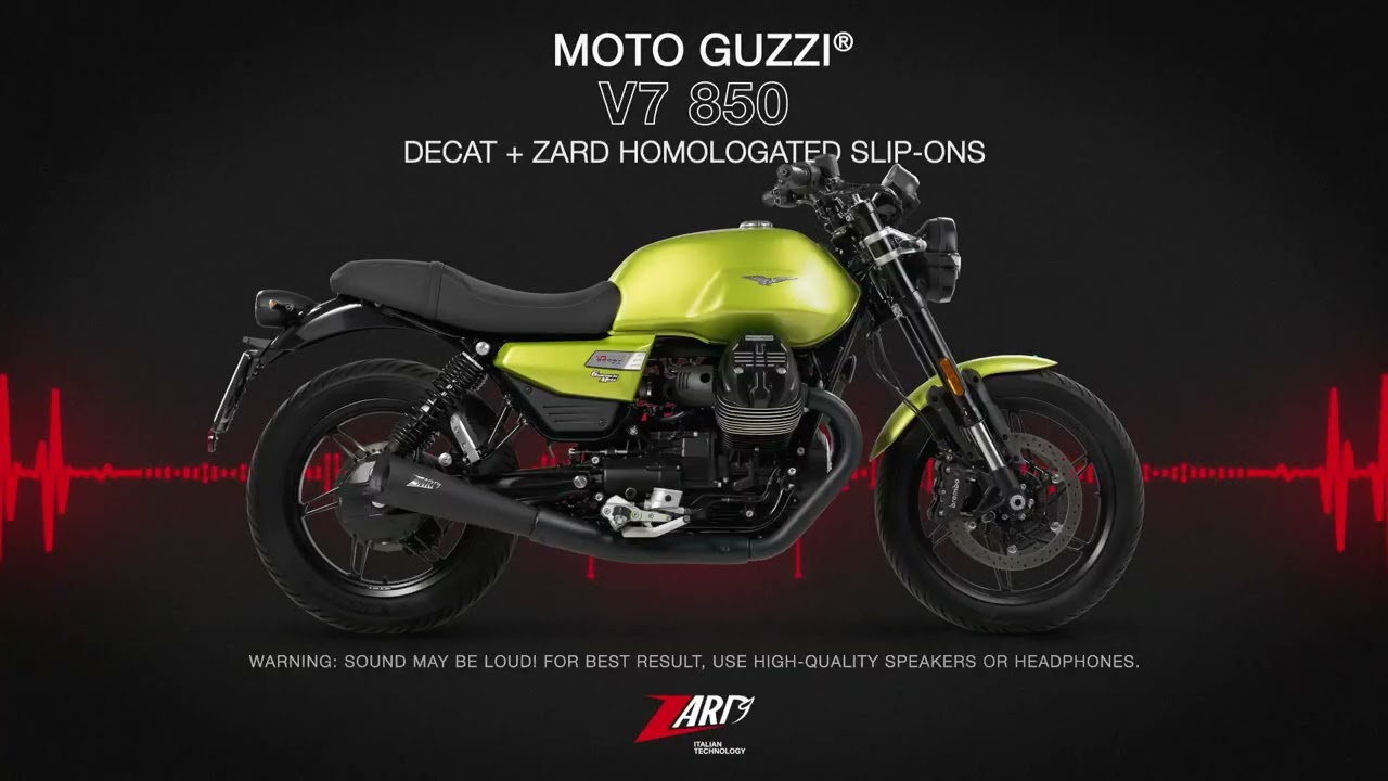 MOTO GUZZI(モトグッチ) V7 850 DECAT 触媒レス エキゾースト ZARD