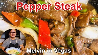 PEPPER STEAK | CHINESE PEPPER STEAK RECIPE |