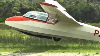 Fancy and ground effect landings in a glider