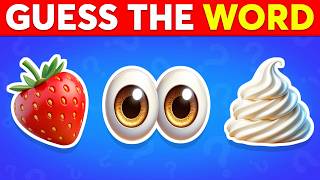 Guess The Word By Emoji | FOOD & Drink Edition! | Emoji Puzzles Challenge 🤯