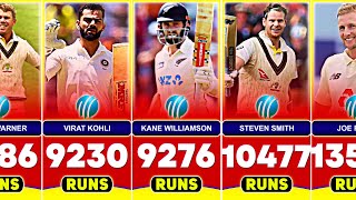 Most Runs in Test Cricket With Top 50 Batsmen | 2025 Updated Records