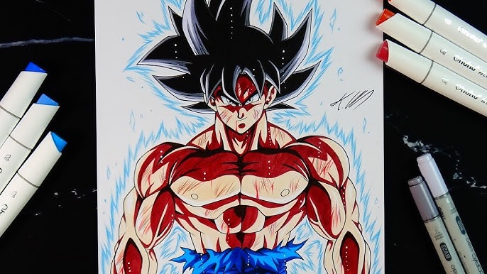 Dragon Ball Super Goku Ultra Instinct Ma, Desenho por Righi-Draw