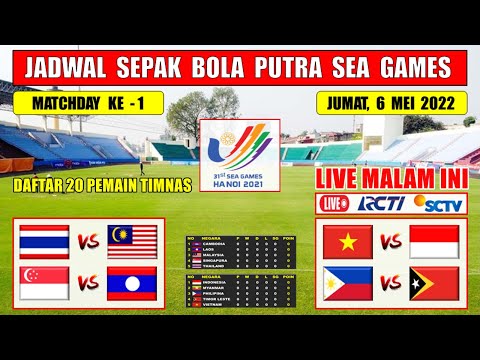 Jadwal Sepak Bola Sea Games 2022 Hari Ini ~ VIETNAM VS INDONESIA ~ DAFTAR RESMI 20 PEMAIN TIMNAS