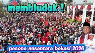 Packed! Pesona Nusantara Bekasi Keren 2026 CFD Jalan A. Yani Bekasi City Patriot Stadium #kdm