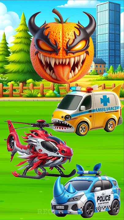 My car was eaten by orange fruit z0mbies‼️😭🤯#cartoon #shortvideo