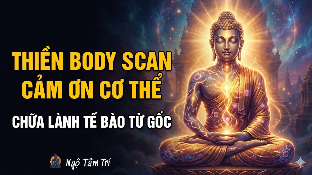 Thiền BODY SCAN Cảm Ơn Cơ Thể: Cách Chữa Lành Tế Bào Từ Gốc (Rất Ít Người Biết) | Ngộ Tâm Trí