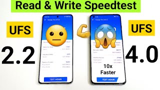 UFS 4.0 vs UFS 2.2 Speedtest Read & Write Comparison Shocking Results OMG 😱 🔥 🔥🔥