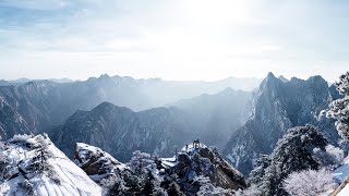 Live Picturesque Snow Scenes At Northwest Chinas Mount Huashan - Ep. 2 华山霁雪见冬日画境