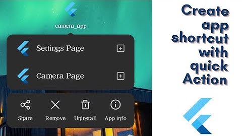 Flutter : Quick Action Launcher