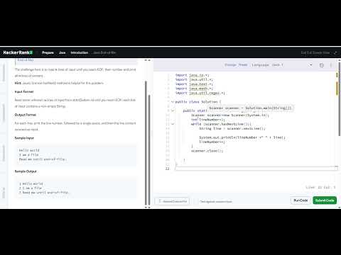Java End-of-file