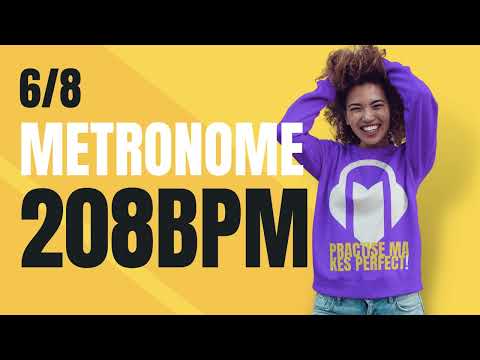 👉 6/8 METRONOME 208 BPM